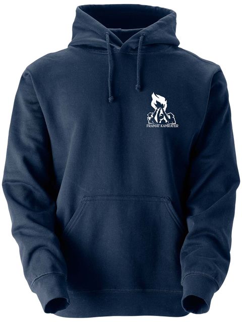 Hoodie, Navy - Framåt (liten logo)